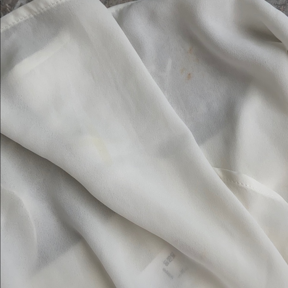 ASOS Layered Flowy Off-White/Cream Top - Picture 8 of 8